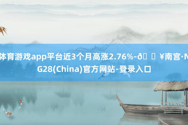 体育游戏app平台近3个月高涨2.76%-🔥南宫·NG28(China)官方网站-登录入口